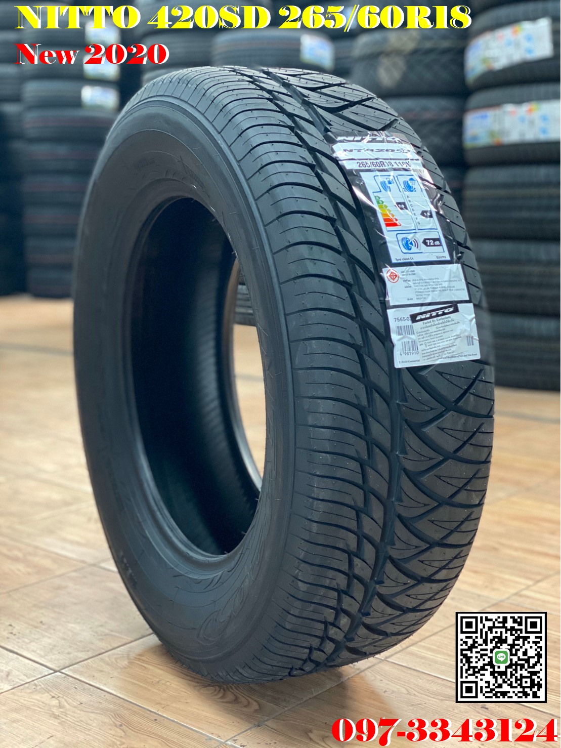 ยางใหม่ ลายซิ่งขวัญใจวัยรุ่น Nitto 420SD 265/60R18 ยางใหม่ปี2020