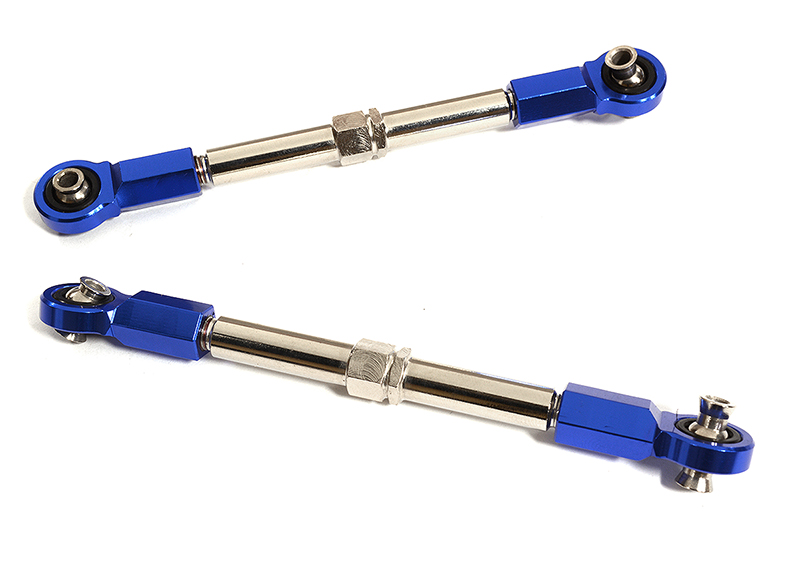 INT-C30198BLUE Machined Side Steering Turnbuckles for Traxxas 1/10 Maxx Truck 4S