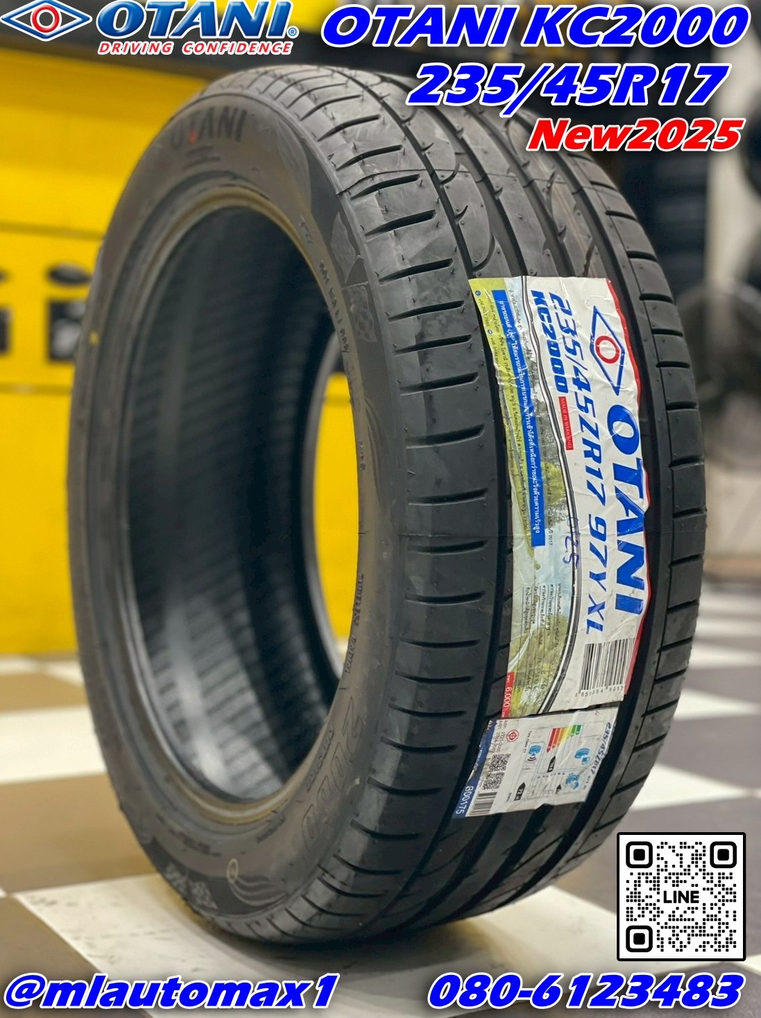 ยางโอตานิ #OTANI KC2000 235/45R17 ยางใหม่ปี2025