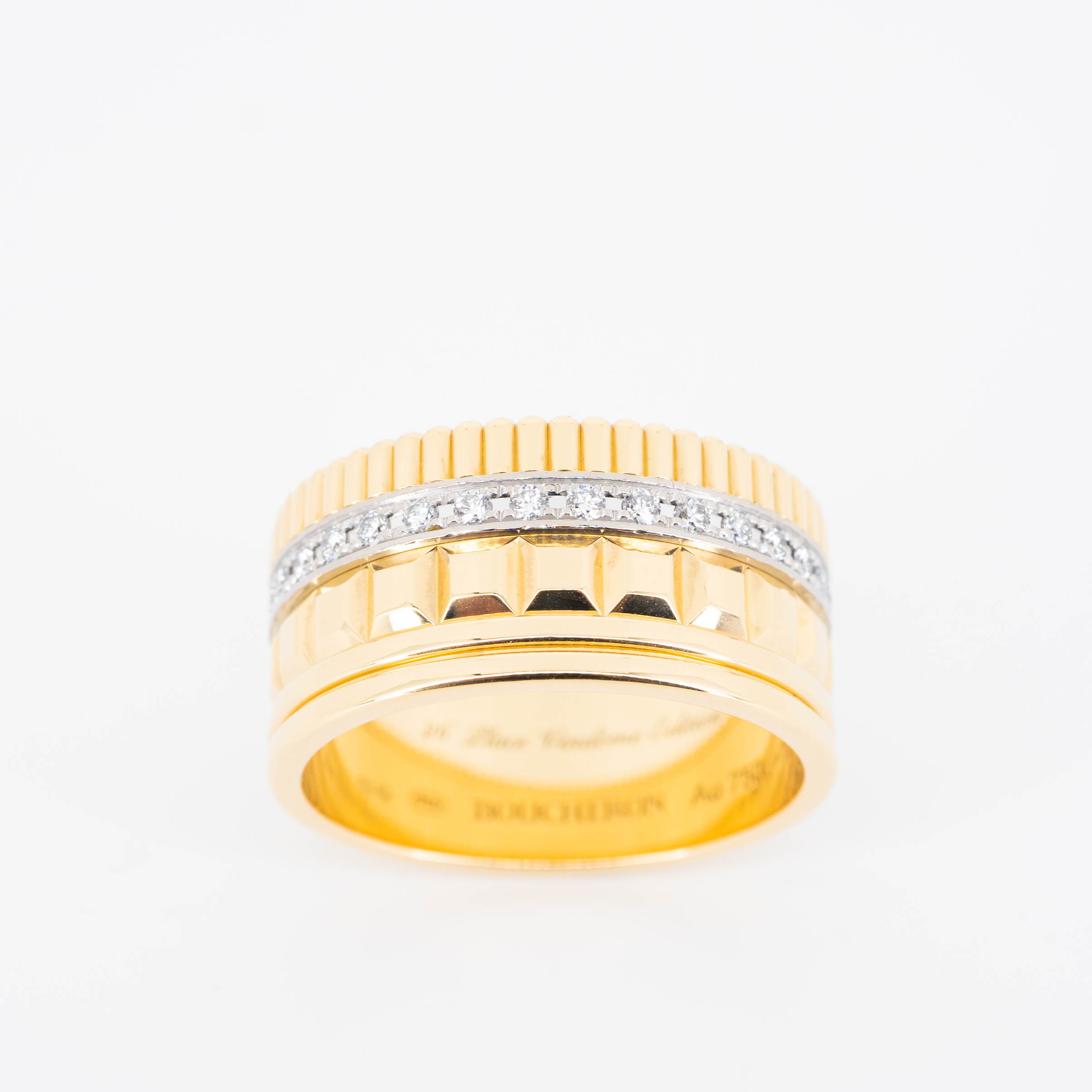 แหวน Boucheron Quatre Rediant Edition Large Ring, 26 Place Vendôme Edition ทองคำ18k ไซส์ 69# (Used) +Ring Pouch และ Copy Receipt