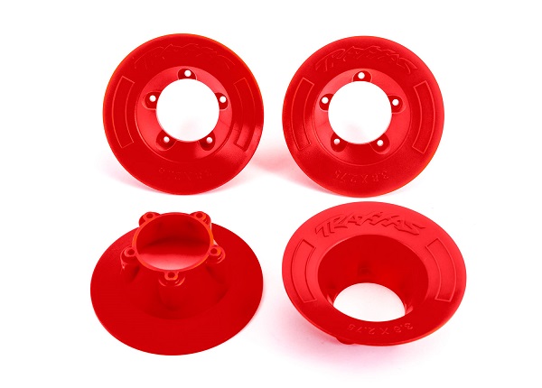 9569R Wheel covers, red (4) (fits #9572 wheels)