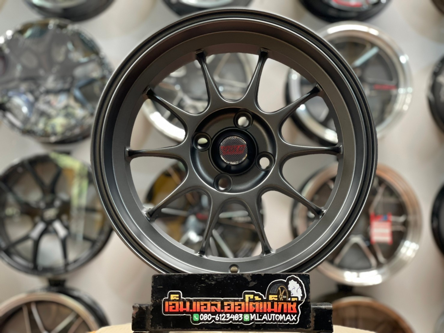 SSW S374 ล้อแม็กซ์ขอบ15 สีเทากัน โดนใจสายซิ่ง งานStamford Sport Wheel