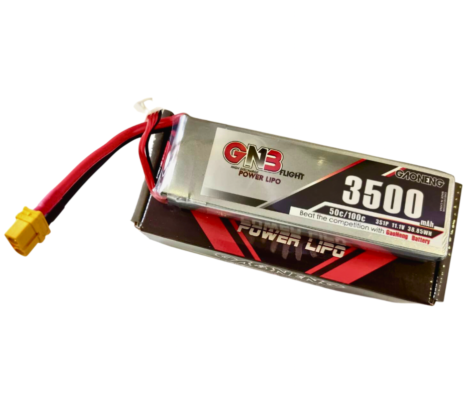 3S 3500mAh 50c Gaoneng Gaoneng 3500 mAh. 11.1V 3S 50C (ปลั๊ก XT60 / ต้องซื้อปลั๊กTRXเพิ่ม)