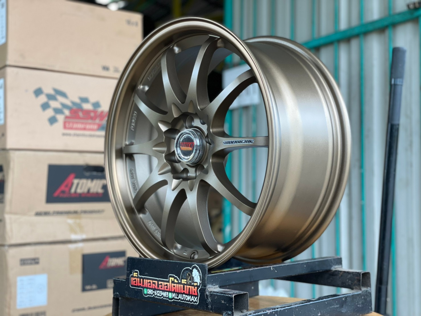 ล้อแม็กCe28 สีน้ำตาล ขอบ17 กว้าง7.5 4รู100และ4รู114 ล้อไทยคุณภาพดี SSW