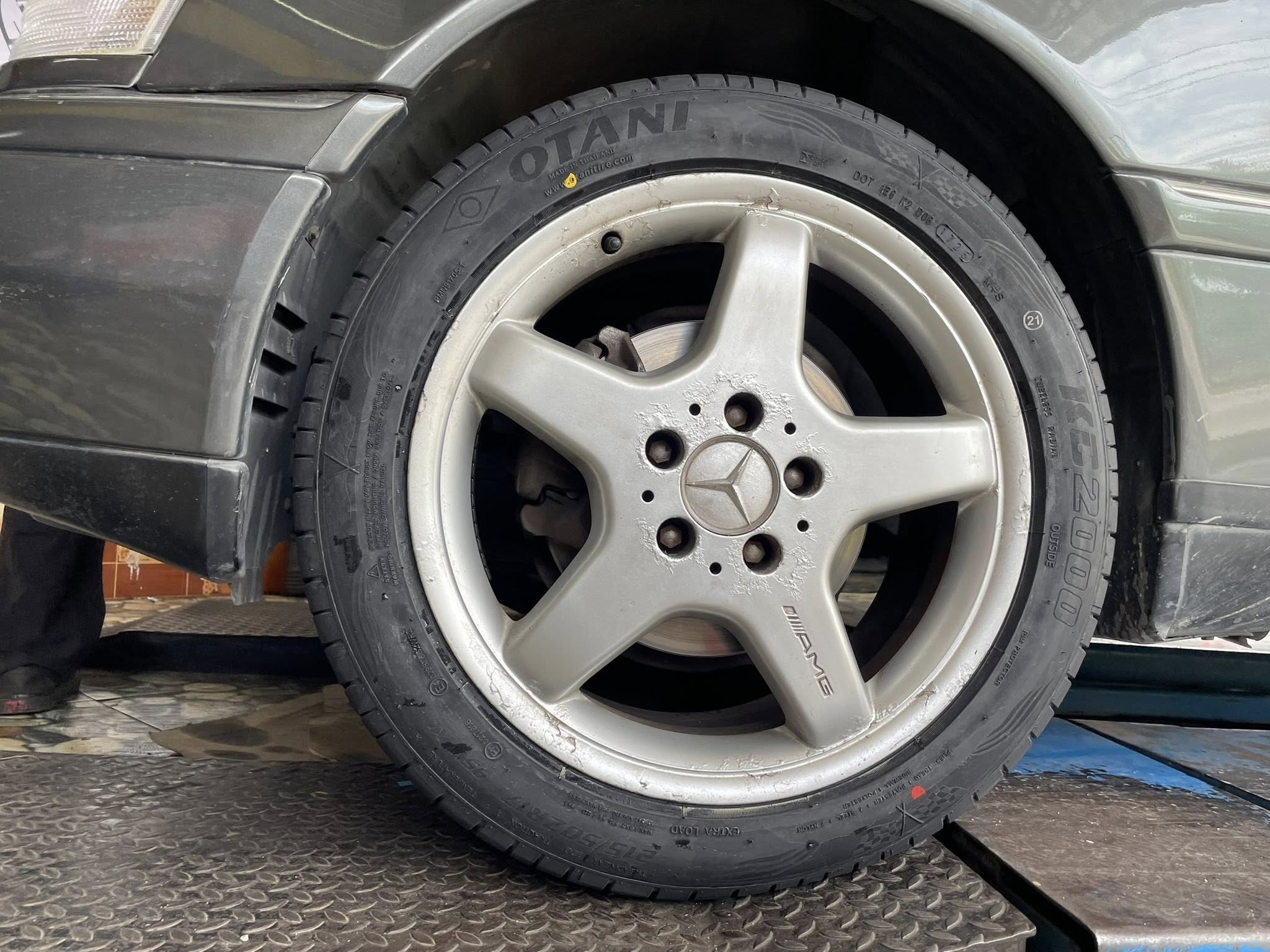 BENZ_C220 เปลี่ยนยาง 🛞🐘#OTANI_KC2000_215/50R17