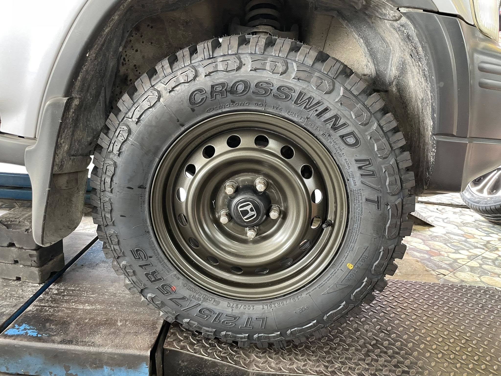 #HONDA_CRV 🚘เปลี่ยนยาง 🛞🐘#LINGLONG_MT_215/75R15 ❤️ 🛞 #ยางMTยางสายลุยคุณภาพดี