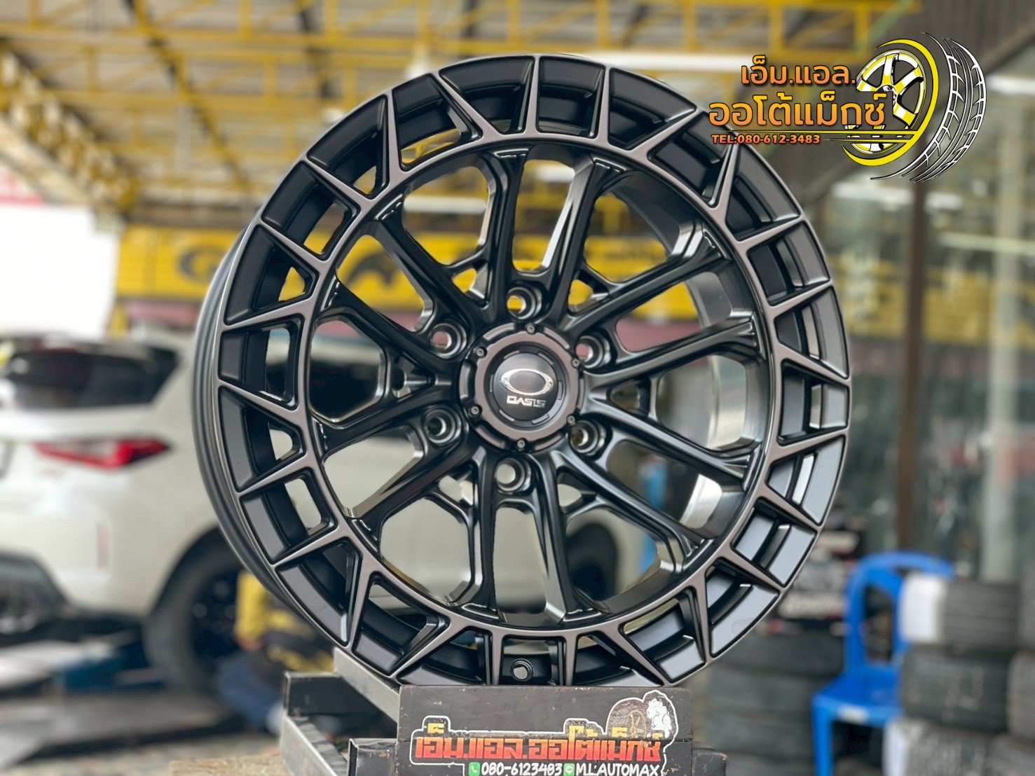 #ล้อแม็กซ์ขอบ18 #OASIS_WHEEL #INDIANA #VX-6 Flow Forming ขนาด18 ET0 6x139.7 MATT BLACK