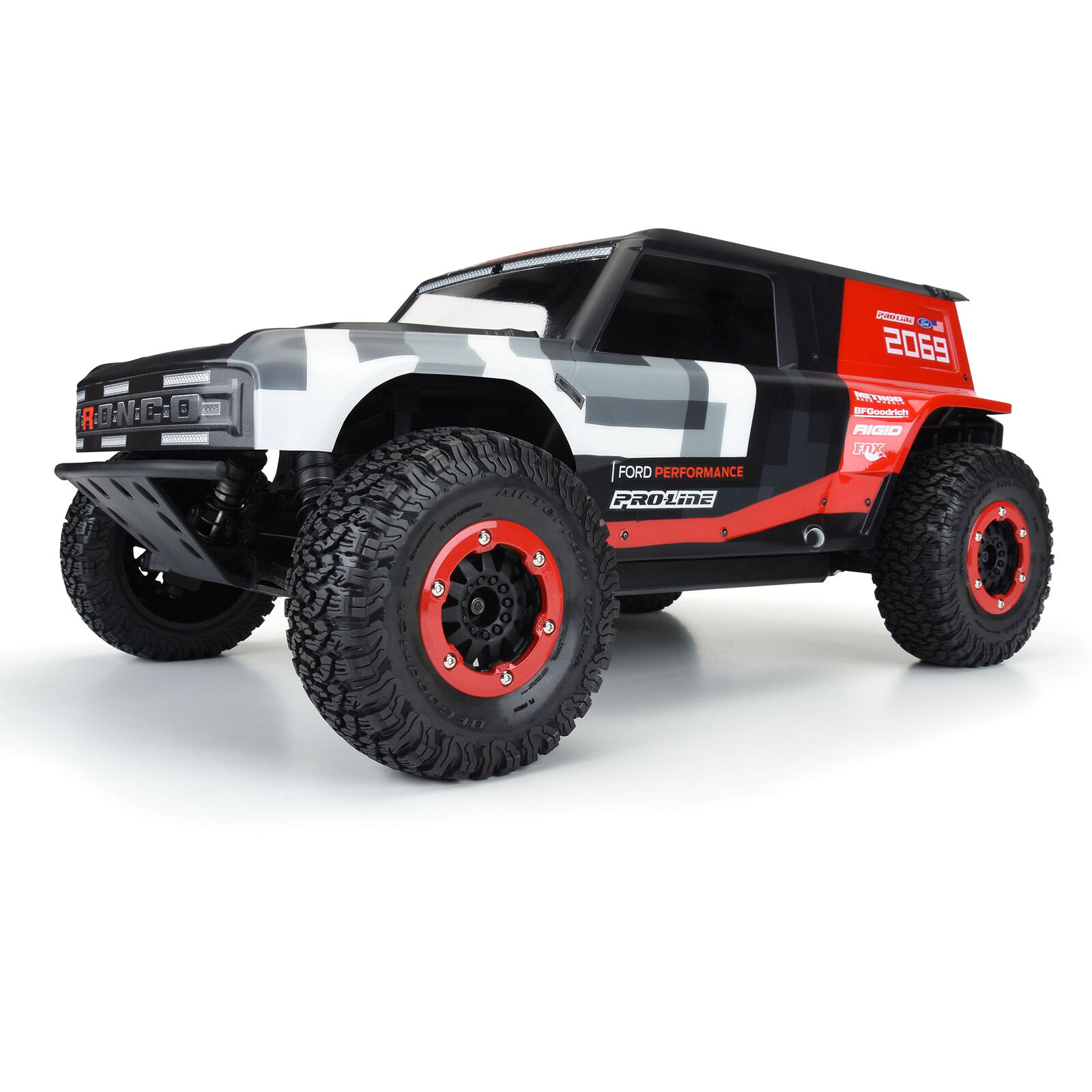 PRO358600 1/10 Ford Bronco R Clear Body: Short Course (ใส่ได้กับ Slash2WD, Slash4X4 ต้องเปลี่ยนเสาบอดี้)