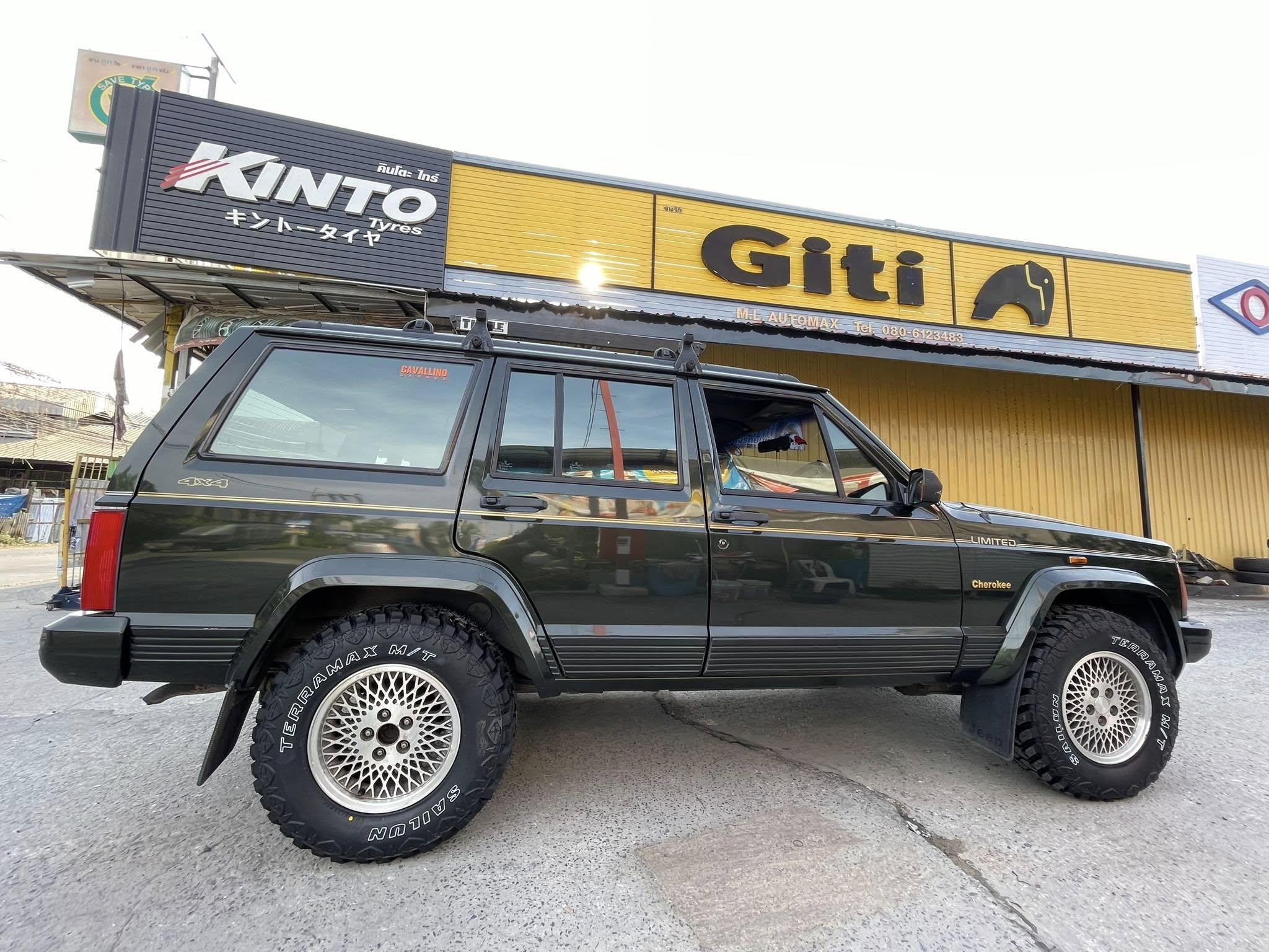 #JEEP_CHEROKEE🚘เปลี่ยนยาง 🛞🐘#SAILUN_MT_235/75R15 ❤️ 🛞 #ยางMTยางสายลุยคุณภาพดี