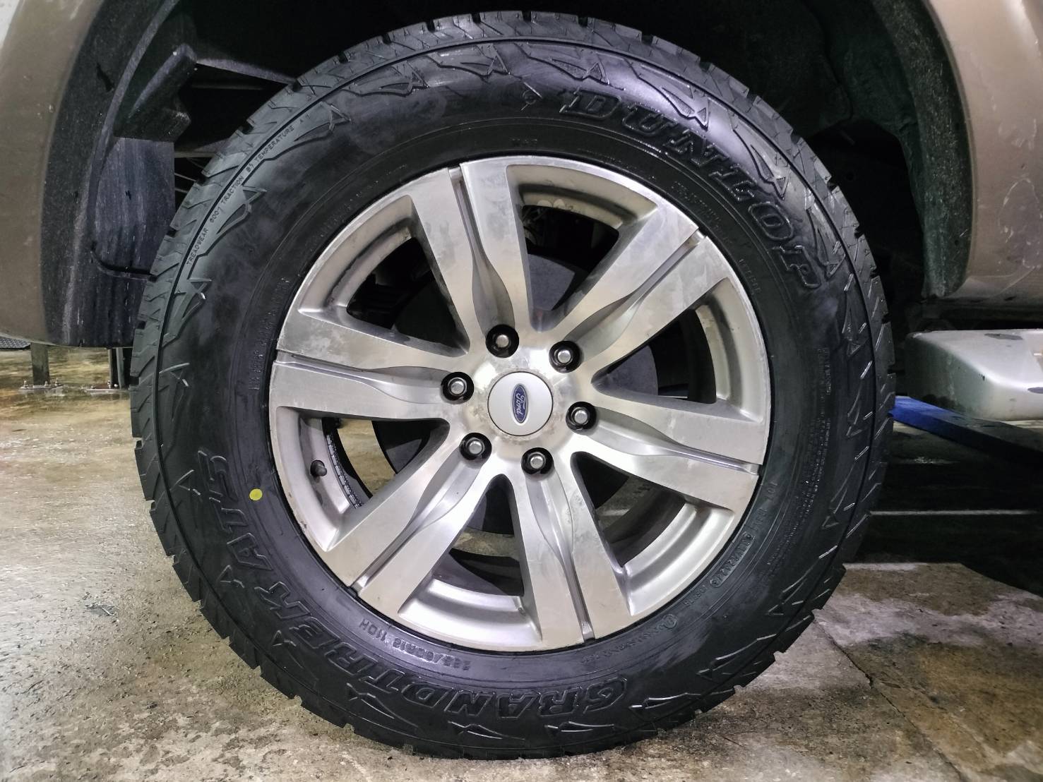 🚘#FORD_EVEREST เปลี่ยนยาง 🛞 #DUNLOP_AT5_265/60R18