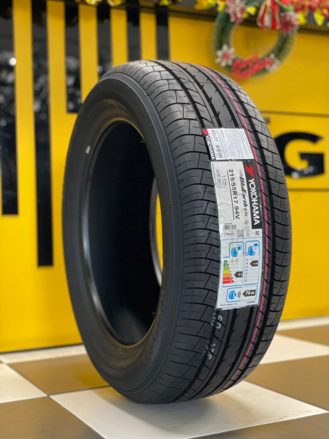 ยางใหม่YOKOHAMA ADVAN DB E70 215/55R17 ยางใหม่ปี2023
