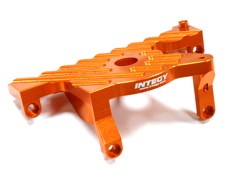 INT-C25301ORANGE Billet Machined Motor Mount for Traxxas Slash 4X4 LCG Chassis (Non-Telemetry)