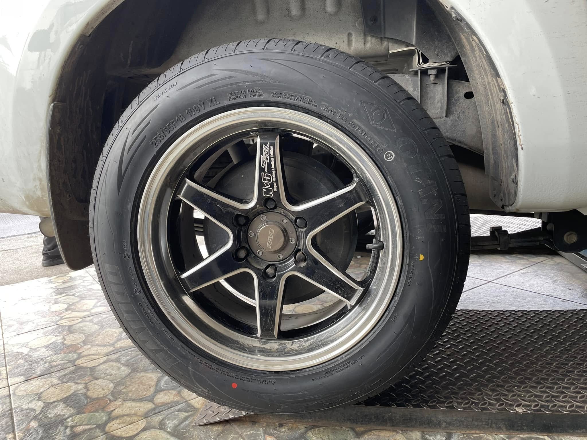 🚘 #ISUZU_D-MAX🛞 เปลี่ยนยาง #OTANI #BM1000 255/55R18 #บริการตั้งศูนย์ล้อ🛞