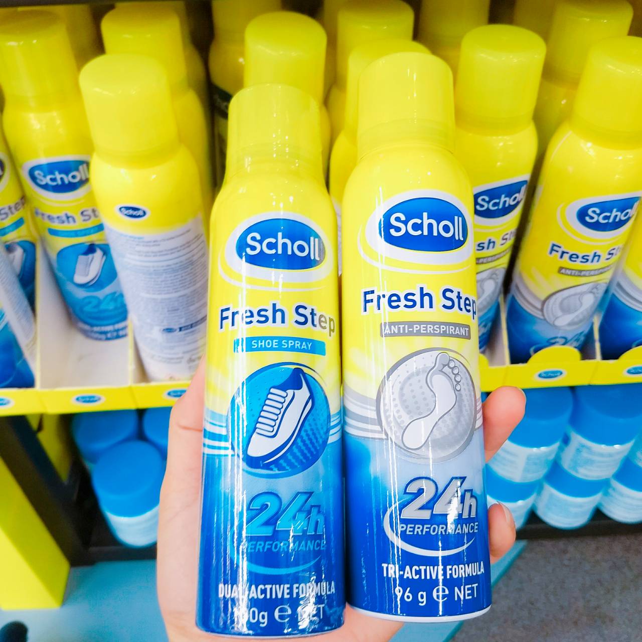 Scholl Fresh Step Shoe Spray 150 ml. สกอลล์ เฟรช สเตป สเปรย์ระงับกลิ่นรองเท้า