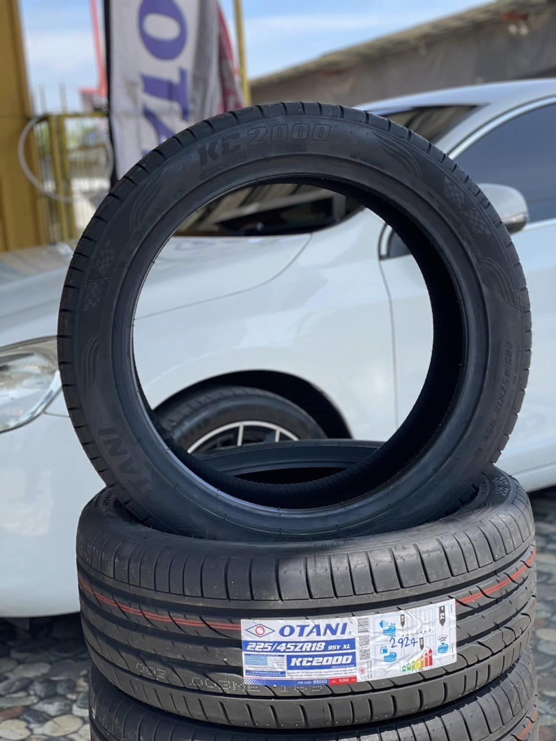 🚘 #VOLVO_S60 เปลี่ยนยาง #OTANI #KC2000 225/45R18