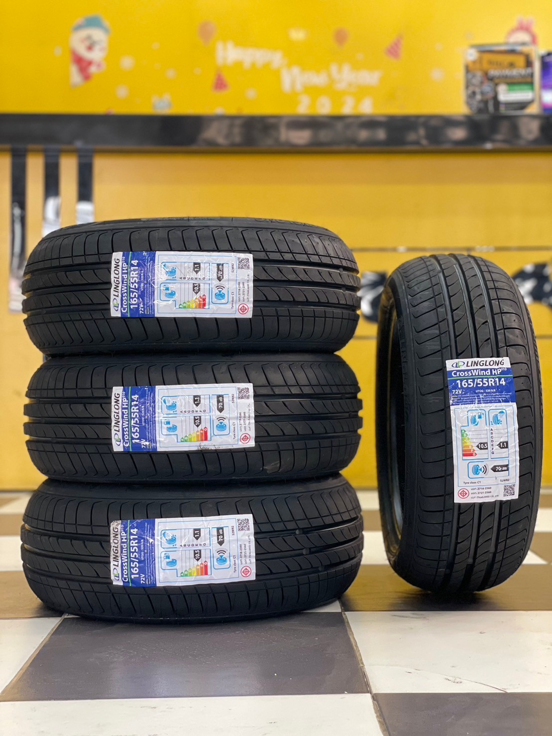 ยางใหม่ #LINGLONG_CROSSWIND_HP 165/55R14 ยางใหม่ปี2023