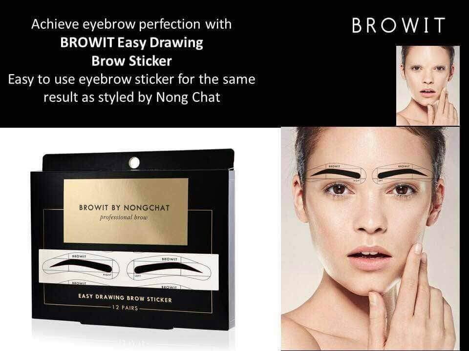 Browit by nongchat โครงสติ๊กเกอร์เขียนคิ้ว
