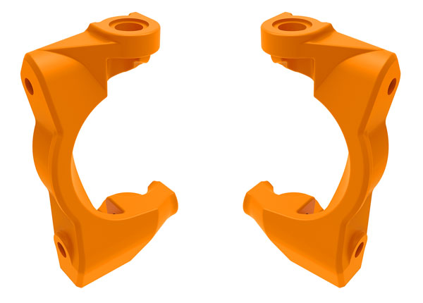 10732-ORNG Caster blocks (c-hubs), left & right (orange)
