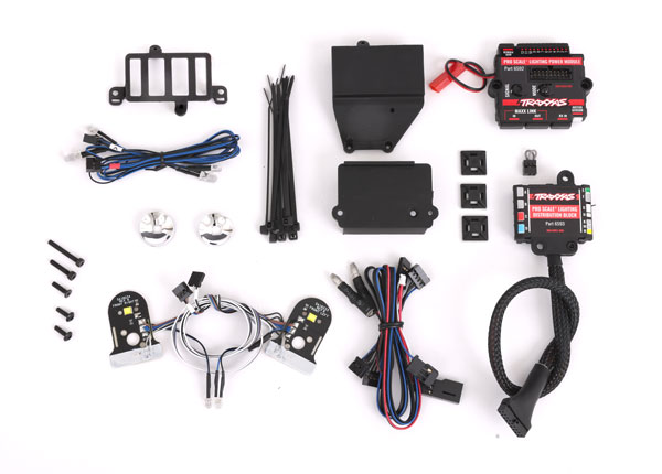 8038X Pro Scale® LED light set, TRX-4® Chevrolet Blazer or K10 Truck (1979), complete with power module (contains headlights, tail lights, side marker lights, & distribution block) (fits #8130 or 9212 series bodies)