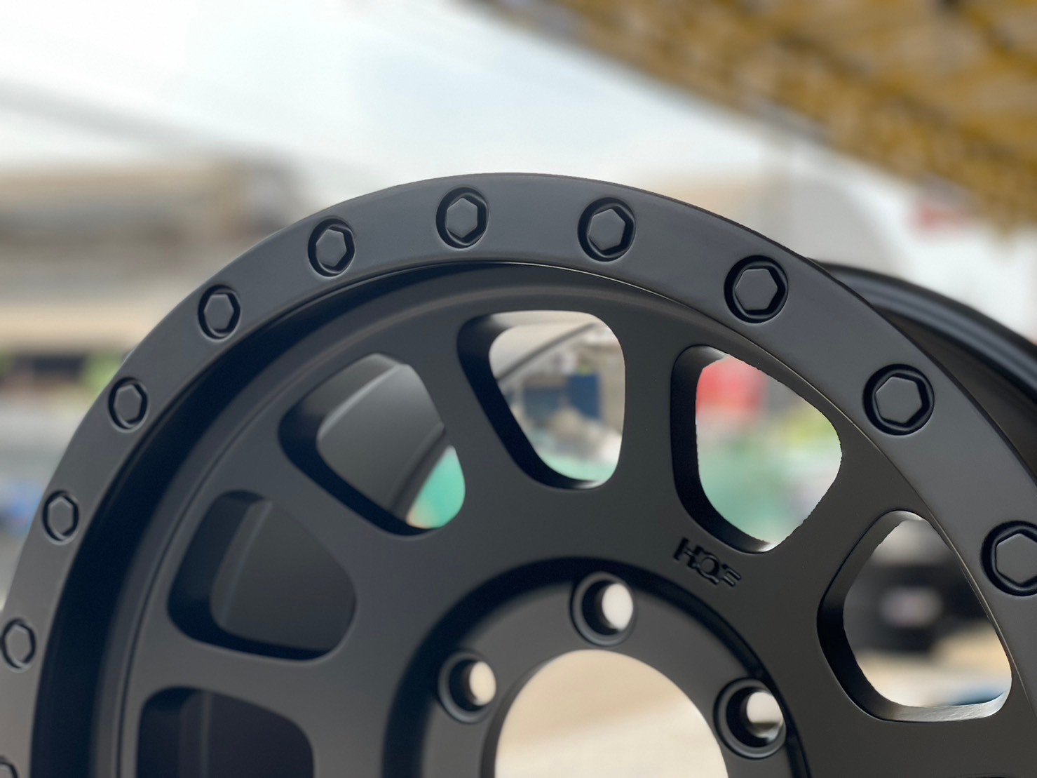 #ล้อแม็กซ์ใหม่ขอบ16 ลายออฟโรด #ระฆังคว่ำ #Model_HF268B 16x8.5 ET0 6x139.7 สีดำด้าน