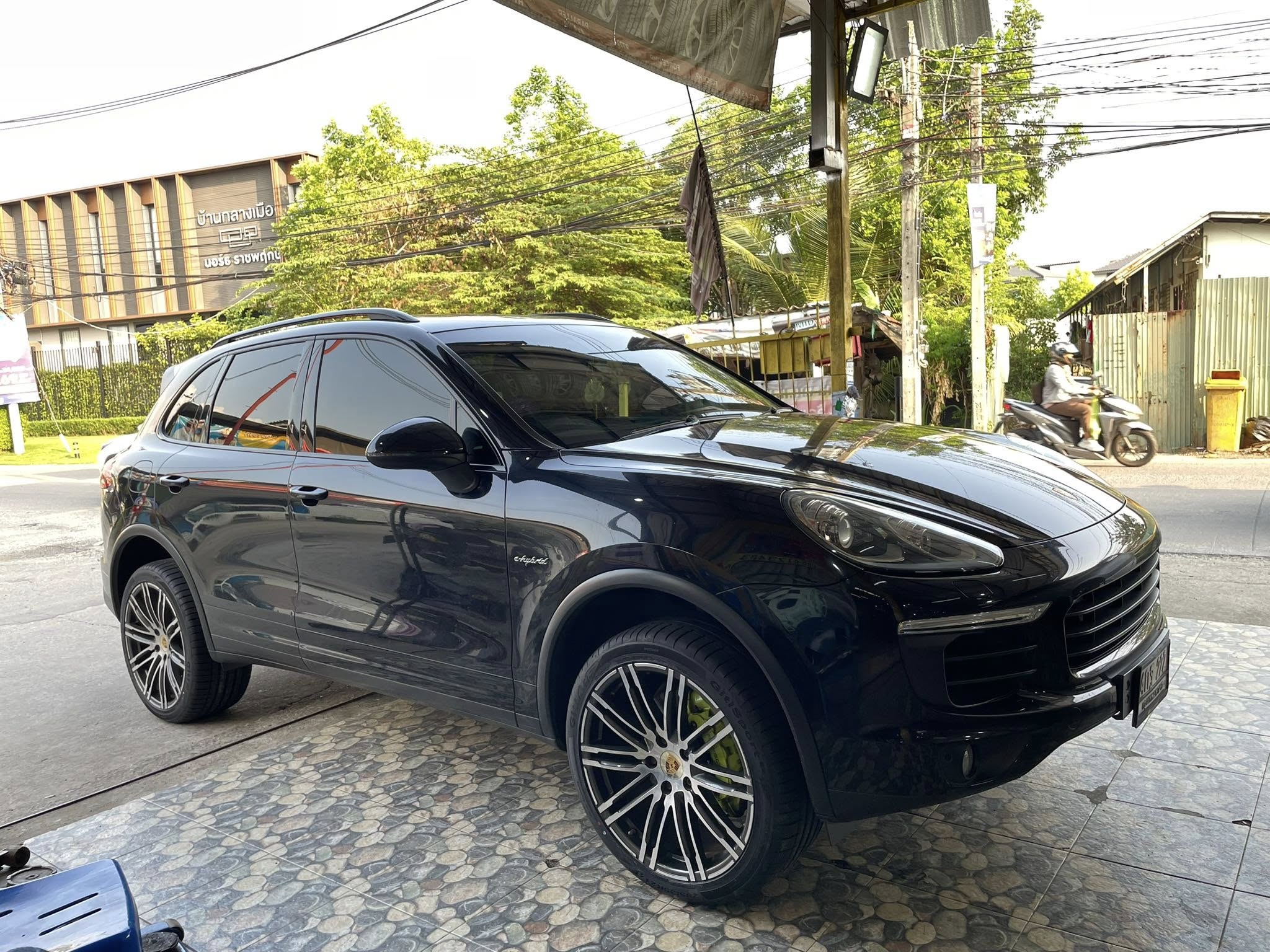 PORSCHE_CAYENNE 🚘เปลี่ยนยาง 🛞🐘#GITI_SportS2_295/35R21