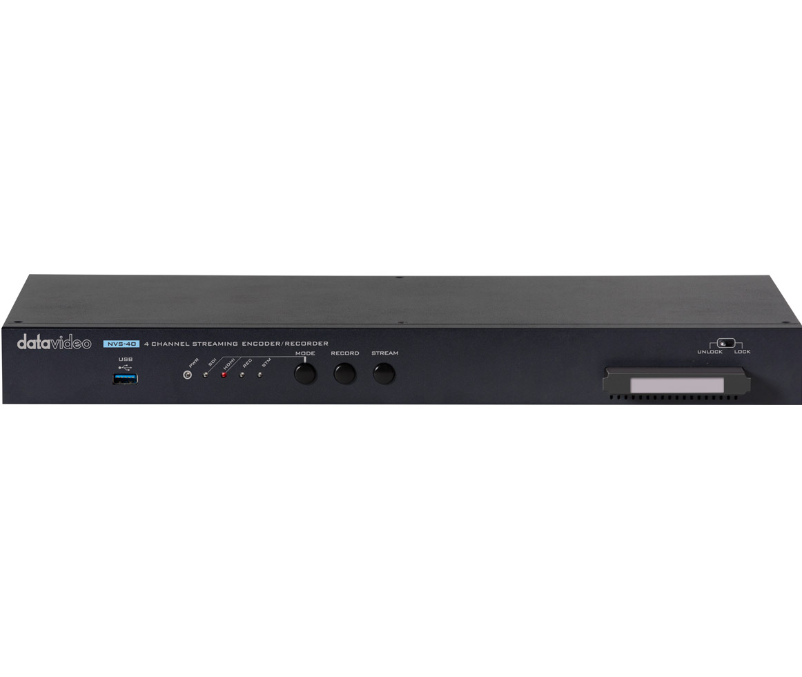 Data Video NVS40 Streaming Switcher 4 Channel Encoder/ Recorder