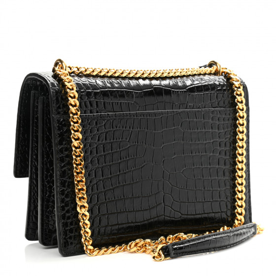 กระเป๋าYSL Sunset Crocodile Medium 2020 Croc