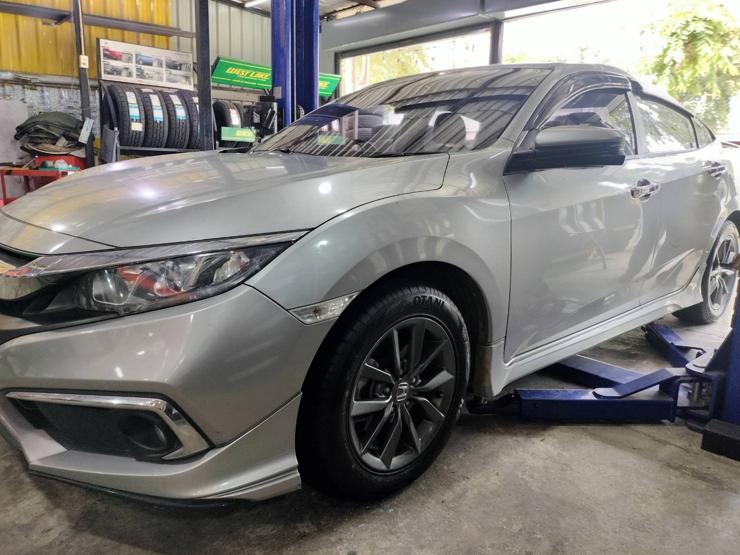 🚘#HONDA_CIVIC เปลี่ยนยาง 🛞 #OTANI_KC2000_215/55R16