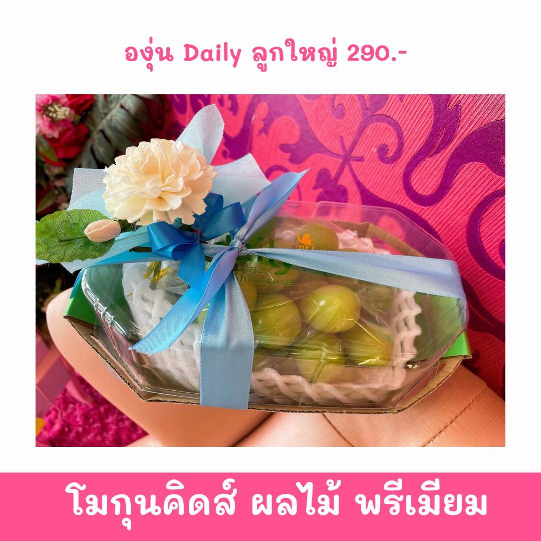 ผลไม้พรีเมี่ยม องุ่น Daily ลูกใหญ่ 290บาท