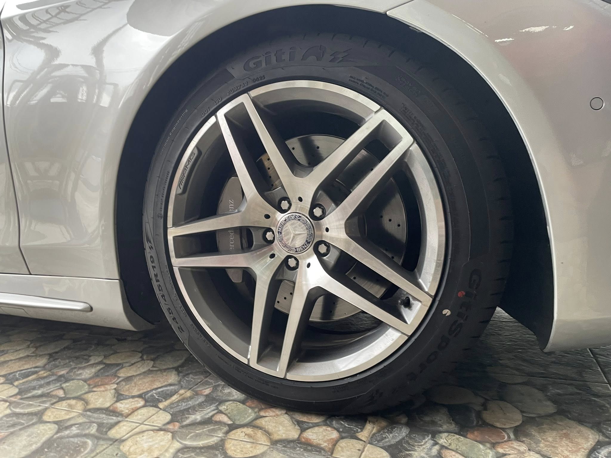 BENZ_S300 🚘เปลี่ยนยาง 🛞🐘#GITI_SportS2_245/45R19