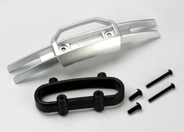 5335 Bumper, front/ bumper mount, front/ 4x10mm BCS (2)/ 3x25mm BCS (2)