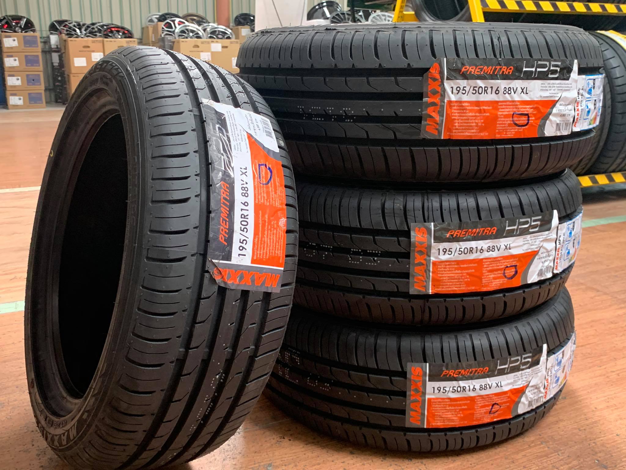 ยางใหม่ MAXXIS HP5 195/50R16 พร้อมติดตั้งฟรี