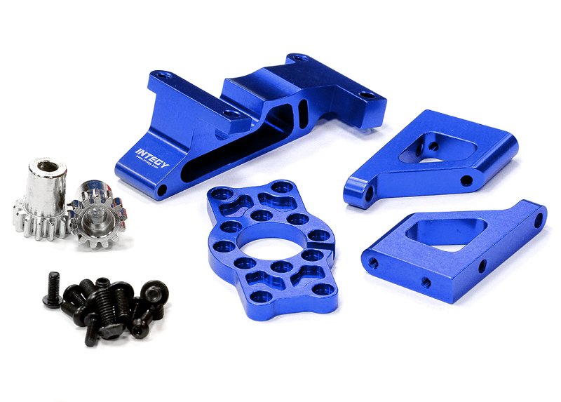 INT-T3285BLUE Brushless Conversion Motor Mount Set for 1/10 Revo 3.3 & Slayer(both)