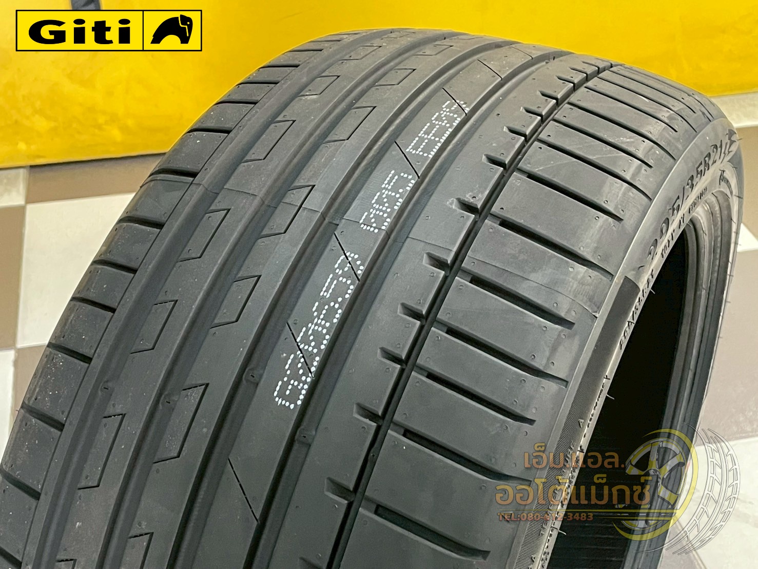 GITI SportS2 ขนาด 295/35R21 ยางใหม่ปี2025 เป็นยางสปอร์ตสมรรถนะสูงที่ออกแบบมาเพื่อรถยนต์ระดับพรีเมียม