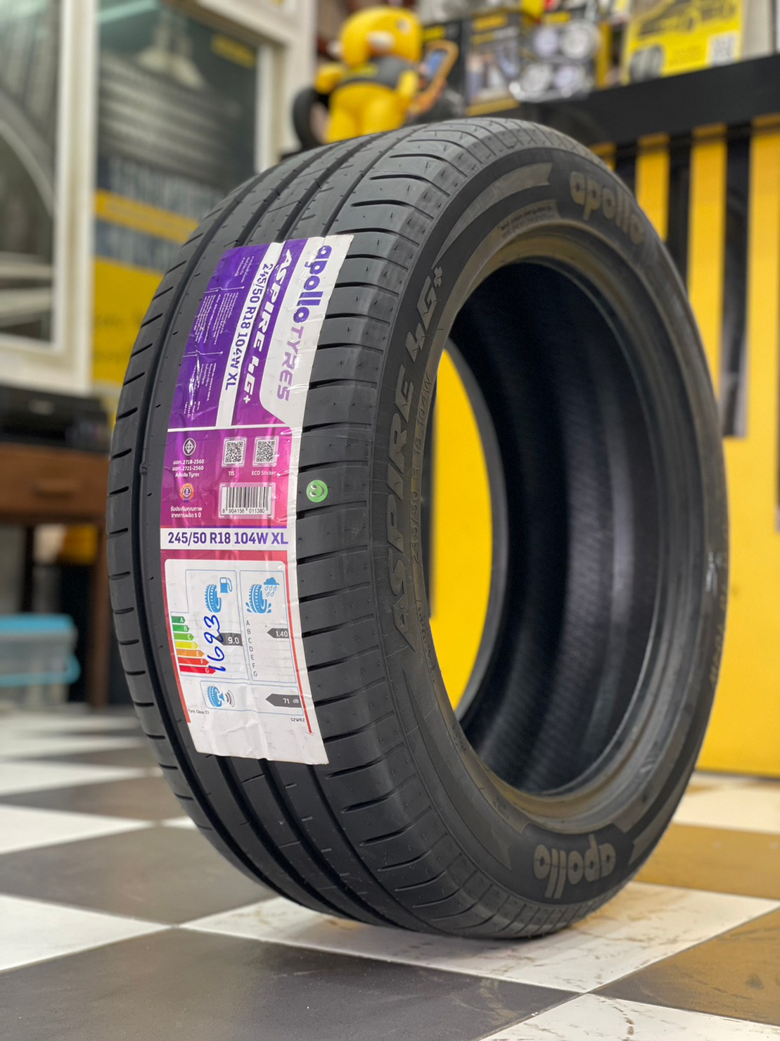 Apollo 245/50R18 Aspire4G ยางใหม่ปี2023