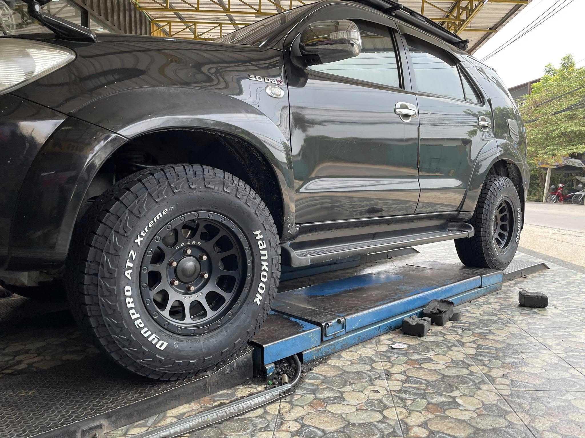 #TOYOTA_FORTUNER🚘เปลี่ยนยาง 🛞🐘#Hankook_AT2Xtreme_265/70R16 ❤️ 🛞 #ยางATยางสายลุยคุณภาพดี