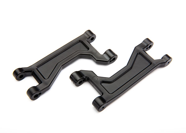 8929 Suspension arms, upper, black (left or right, front or rear) (2)