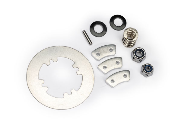 5352T Rebuild kit (heavy duty), slipper clutch (steel disc/ aluminum friction pads (3)/ spring (1)/ 2x9.8mm pin/ 5x8mm MW/ 5.0mm NL (1)/ 4.0mm NL (1))