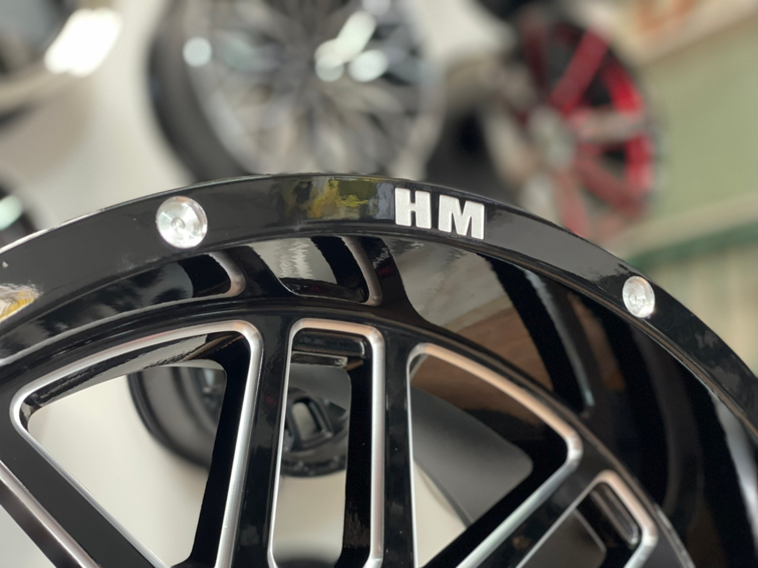 ล้อแม็กซ์ขอบ18 ออฟโรด HAMMER H02 18x9 ET0 6x139.7 สีดำขอบกลึงเลเซอร์