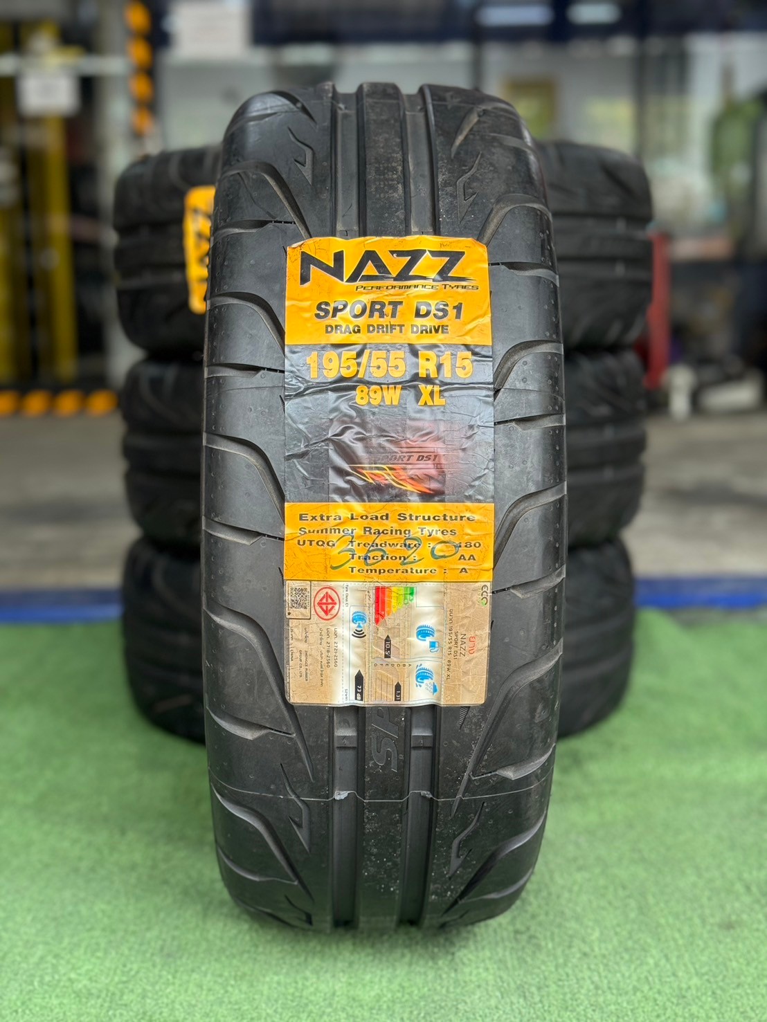 ยางซอฟ #NAZZ Sport DS1 195/55R15 ยางใหม่ค้างปี 2020💥 (4เส้น)