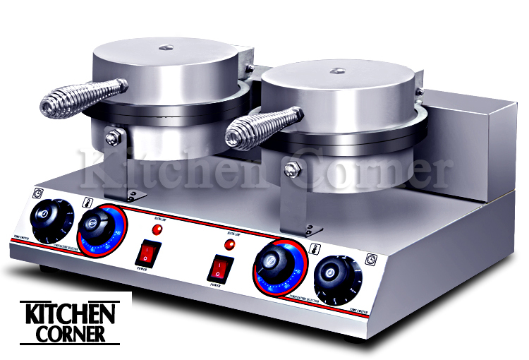 เตาวาฟเฟิ้ล เตาทำโคนไอศกรีม - ไฟฟ้า (ขนาด 2 เตา)