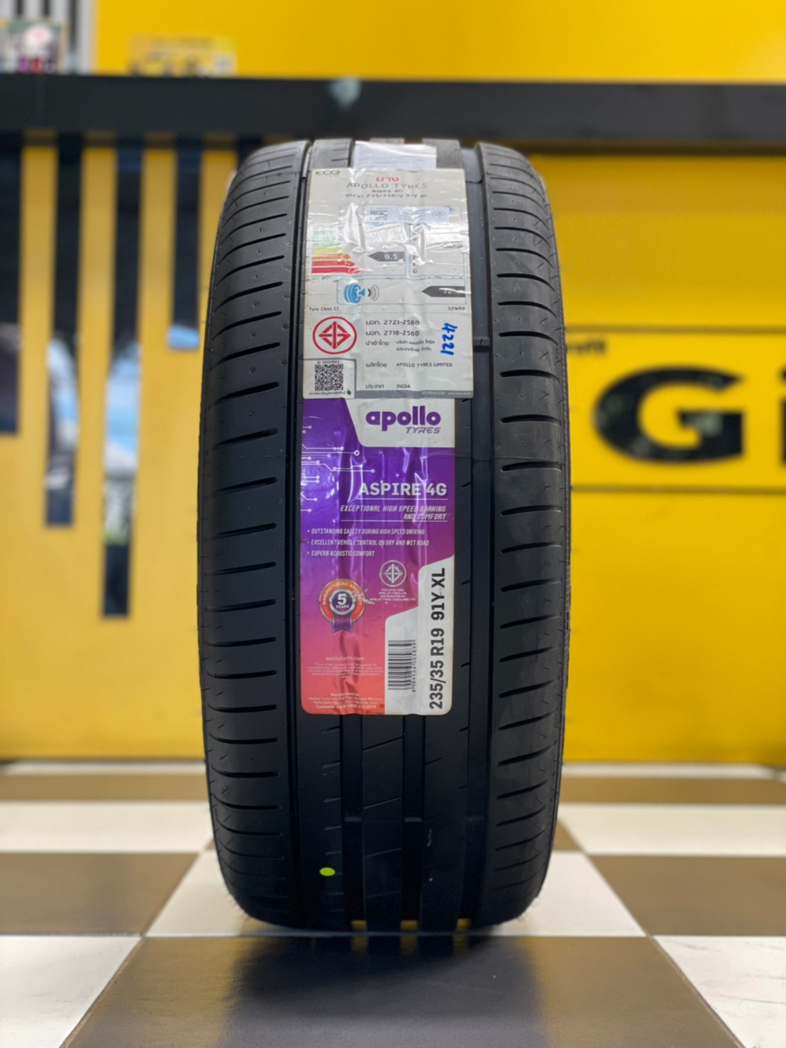 ยางใหม่ Apollo Aspire4G 235/35R19 ยางใหม่ปลายปี21