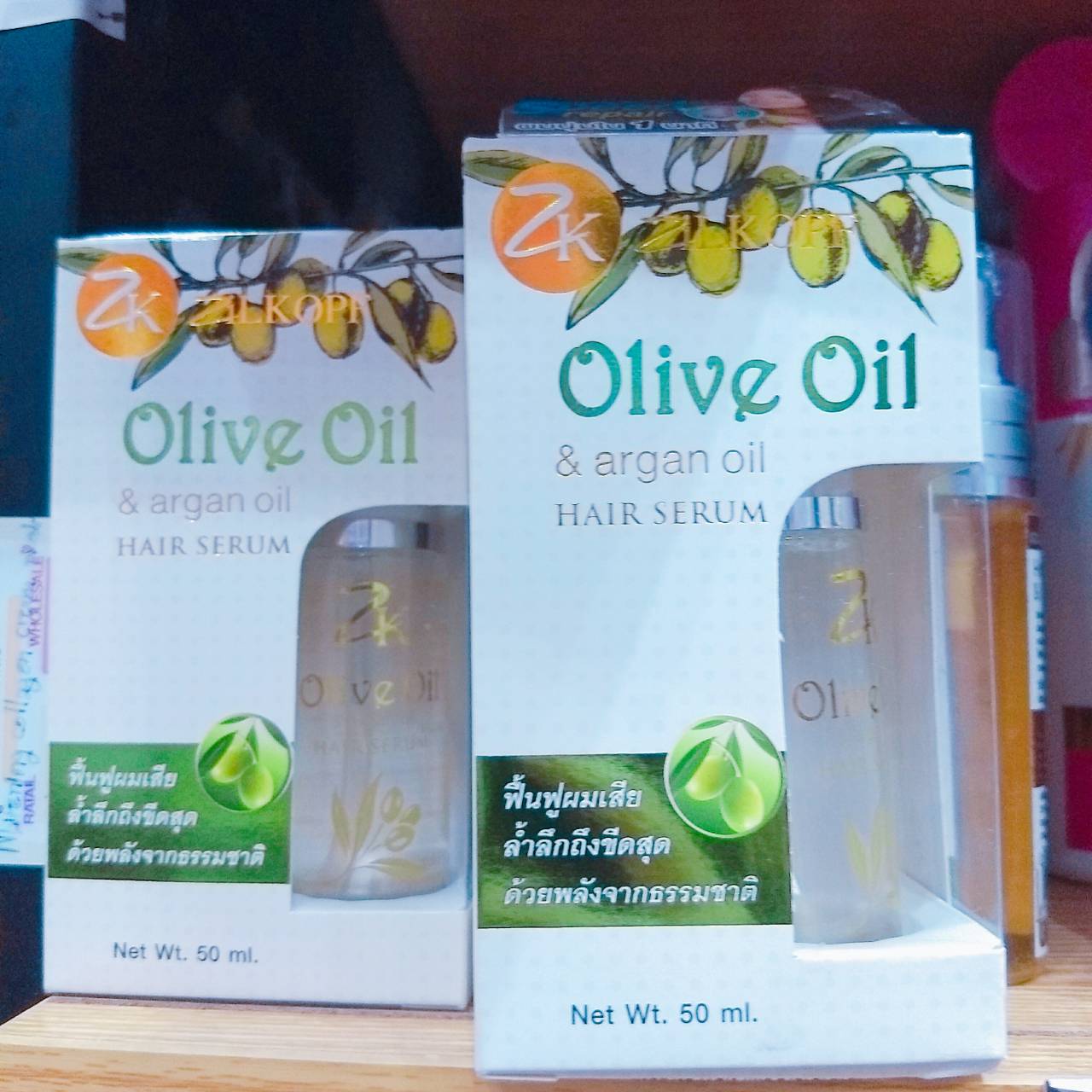 Olive Oil and Argan Oil Hair Serum เซรั่ม ดูแลเส้นผม น้ำมันมะกอก