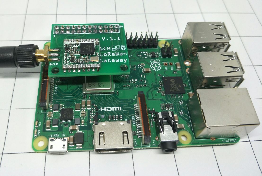 คิท Single Channel Gateway ด้วย Raspberry Pi 3 B+