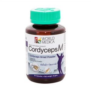 CordycepsM ถั่งเช่าสกัดผสมโสม ถั่งเฉ้าแท้ บรรจุ 36 แคปซูล
