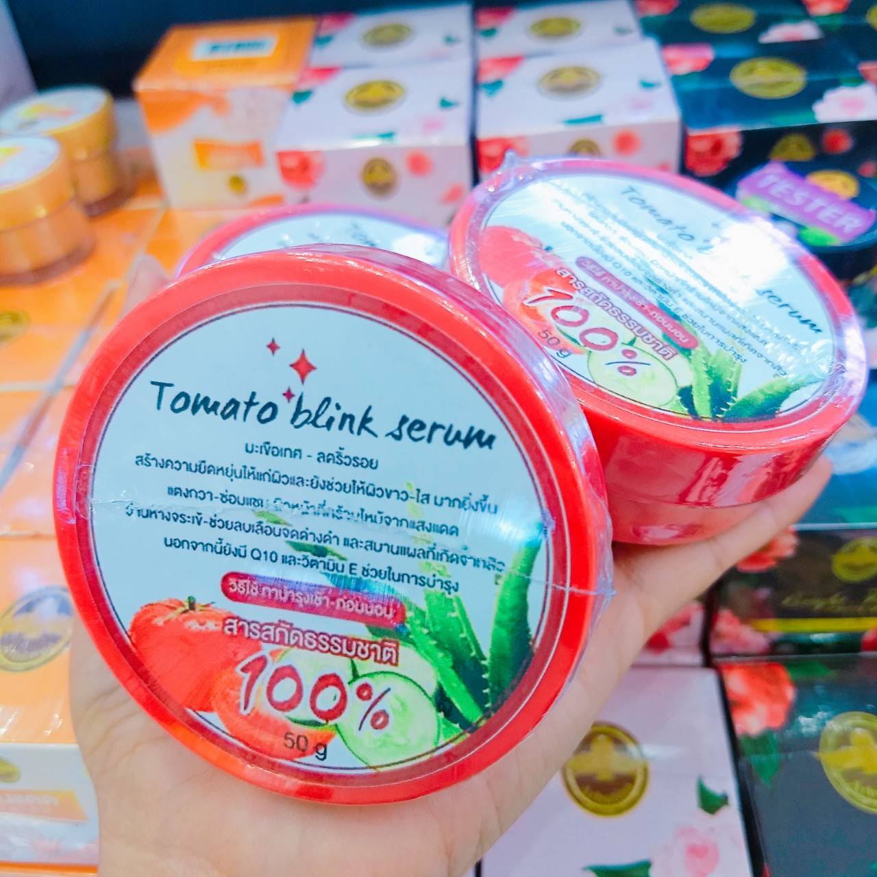 Tomato blink serum โทเมโท บริ้ง เซรั่ม เจลบำรุงผิวมะเขือเทศ ทาหน้า ทาตัว 2 IN 1