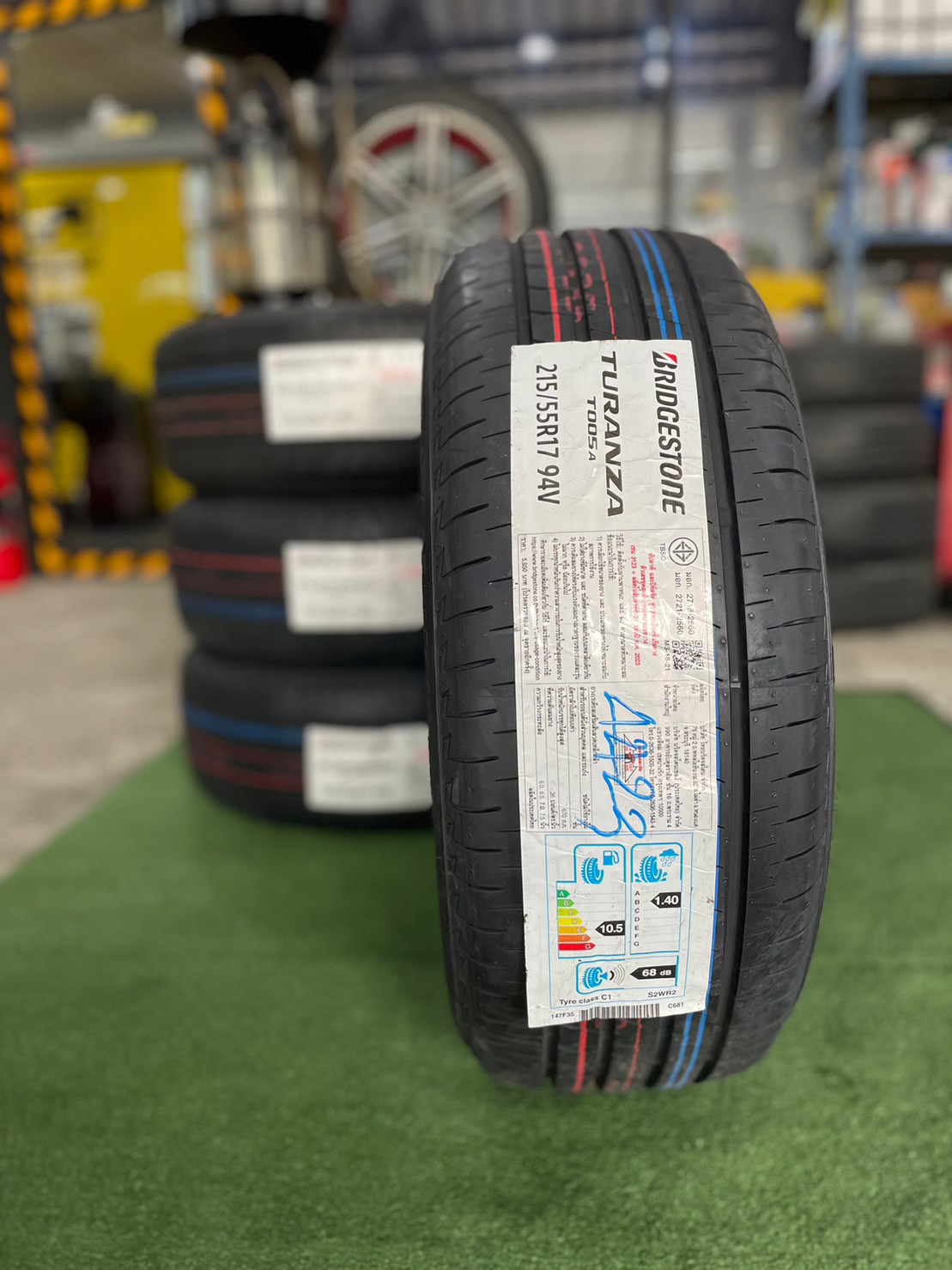 Bridgestone TuranzaT005A 215/55R17 ยางใหม่ปลายปี2022 (4เส้น)
