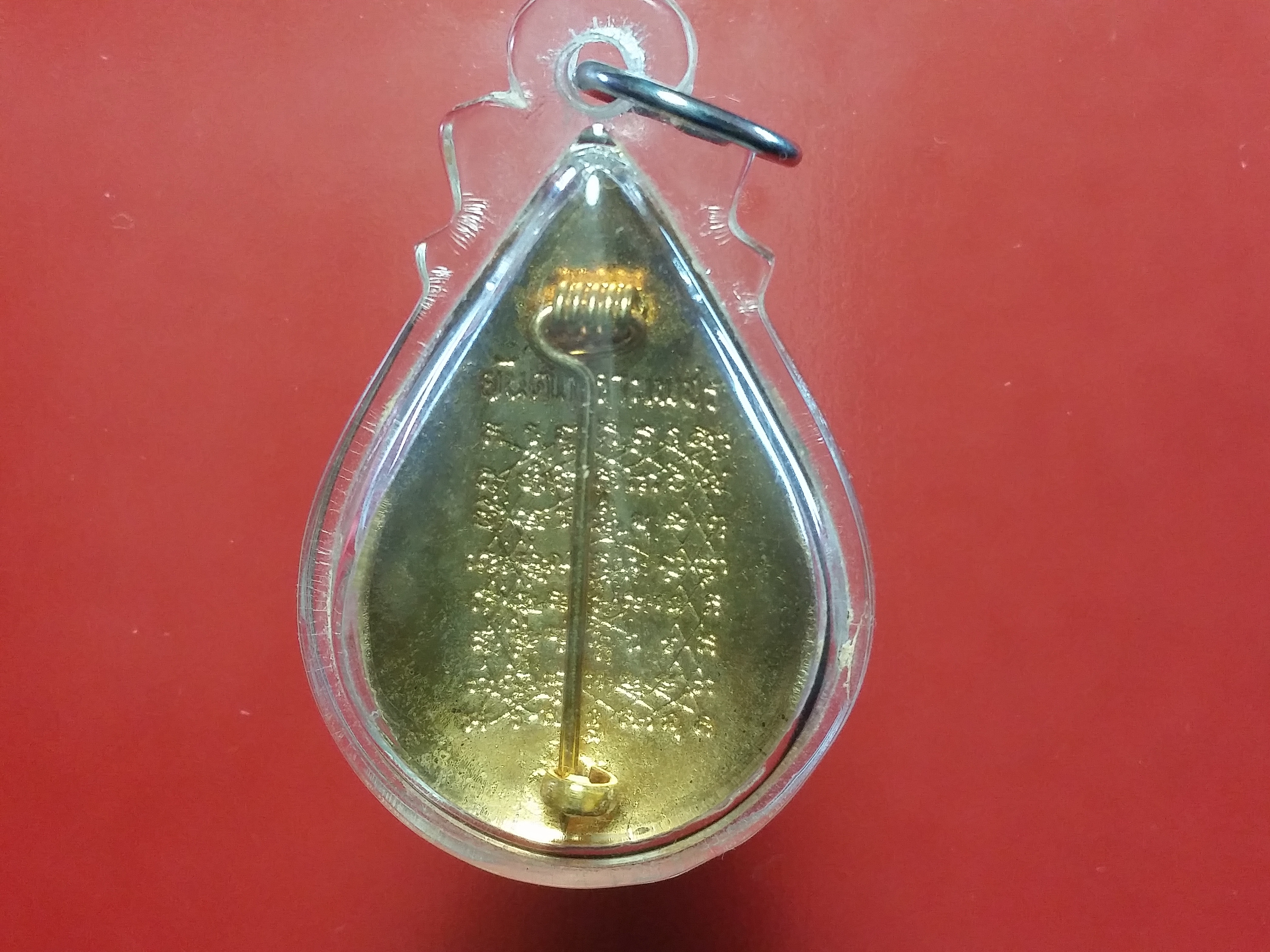 เข็มกลัดลงยาหยดน้ำหลวงพ่อฤาษีลิงดำ ลงยา สวยมากๆๆ