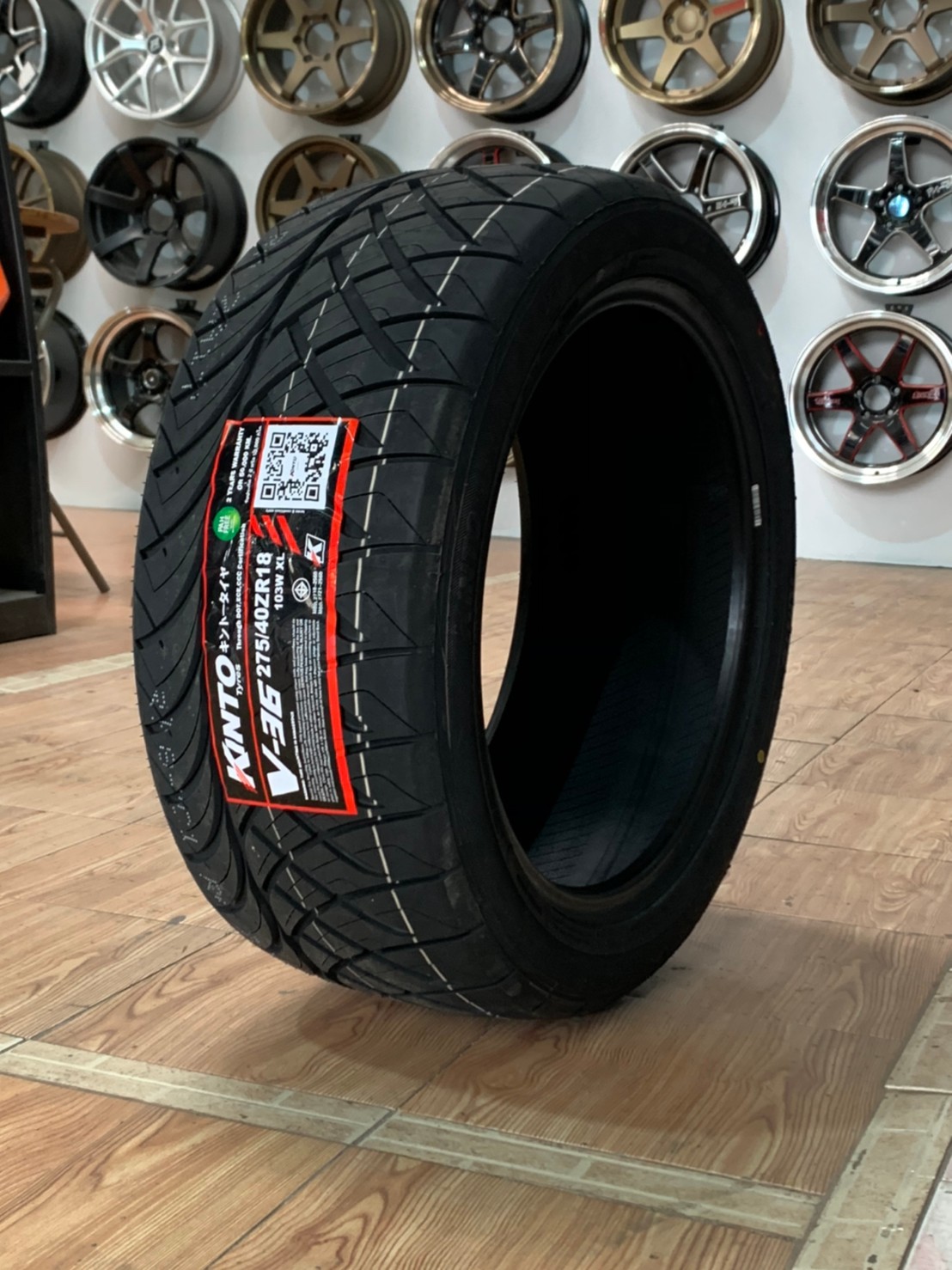 KINTO V-36 275/40R18 ยางสปอร์ตลายซิ่งคุณภาพดีนุ่มหนึบ ยางสายพันธุ์ญี่ปุ่น