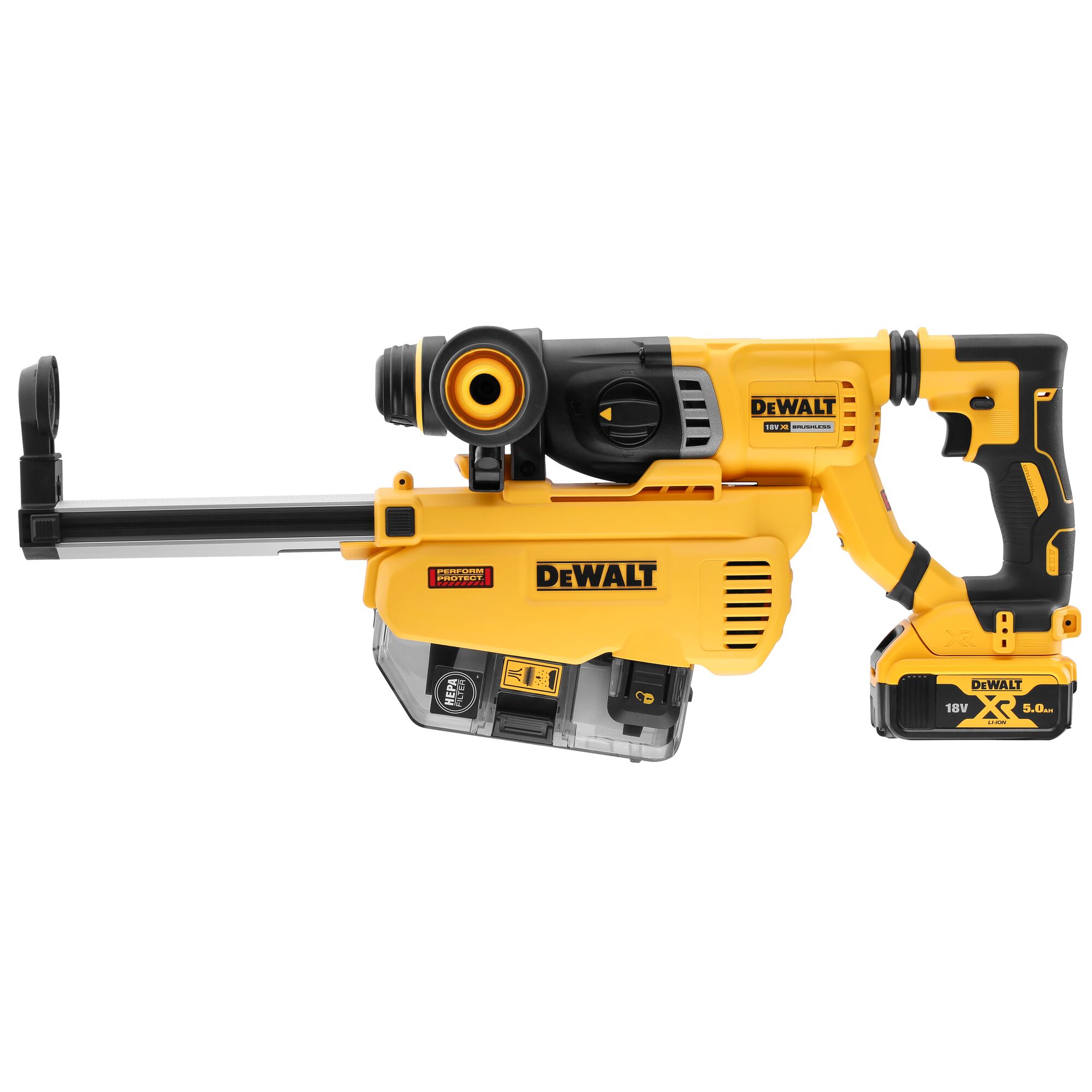 เครื่องดูดฝุ่นสำหรับสว่านโรตารี่ไร้สายรุ่น DCH263 รุ่น DWH205DH-KR DEWALT